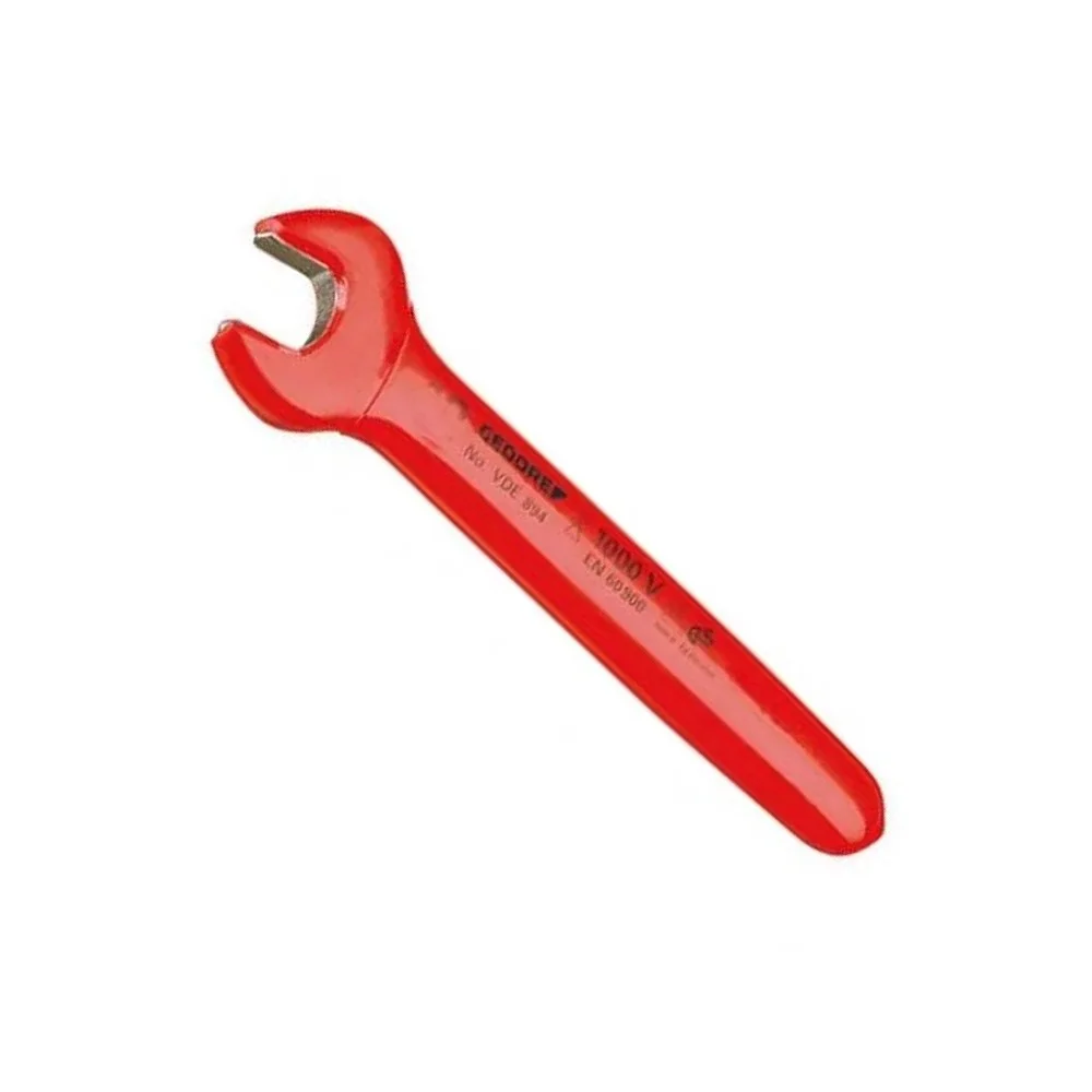 Chave Fixa Isolada 1000V VDE EN/IEC60900 NR10 Duplo Isolamento CRV 10MM Gedore VDE894