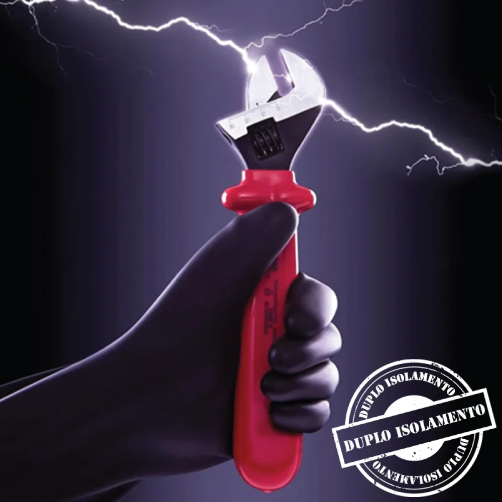 Chave Fixa Isolada EN60900 NR10 Duplo Isolamento CRV 27MM Gedore VDE894