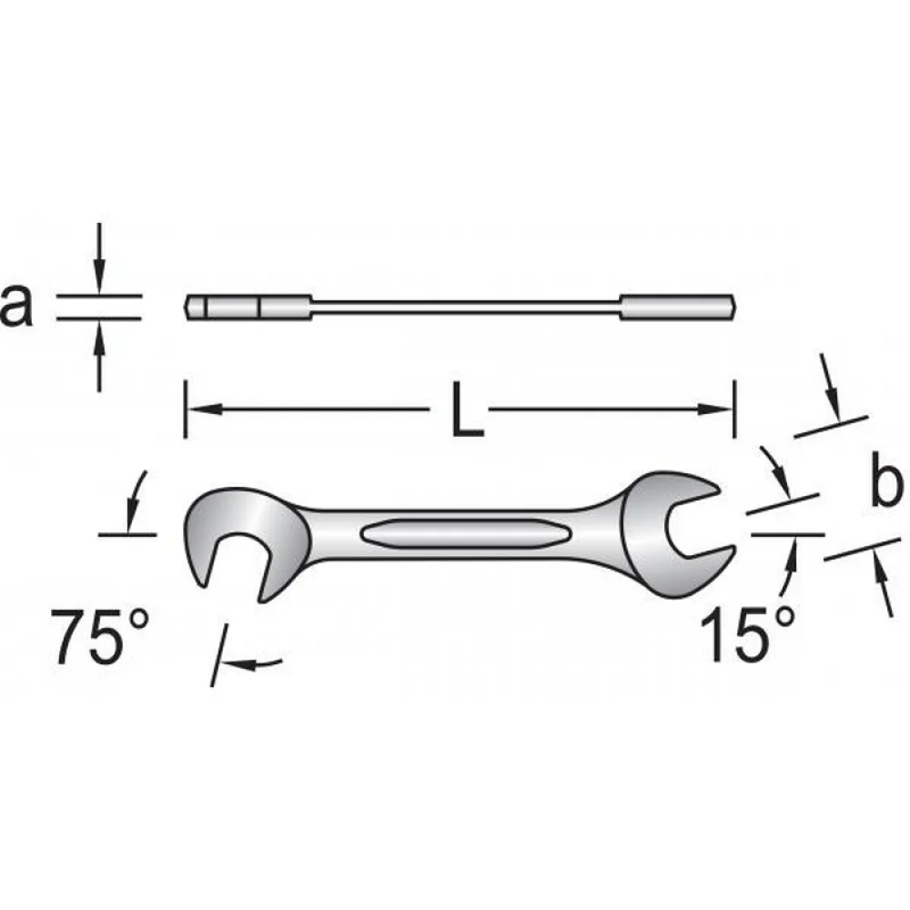 Chave Fixa Mini CRV 13MM Gedore 8