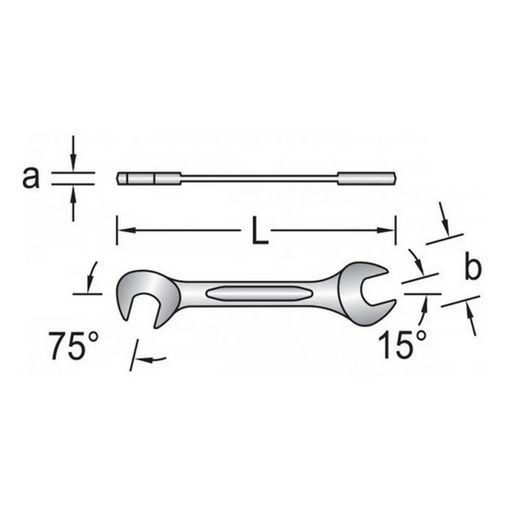 Chave Fixa Mini CRV 3/8" Gedore 8