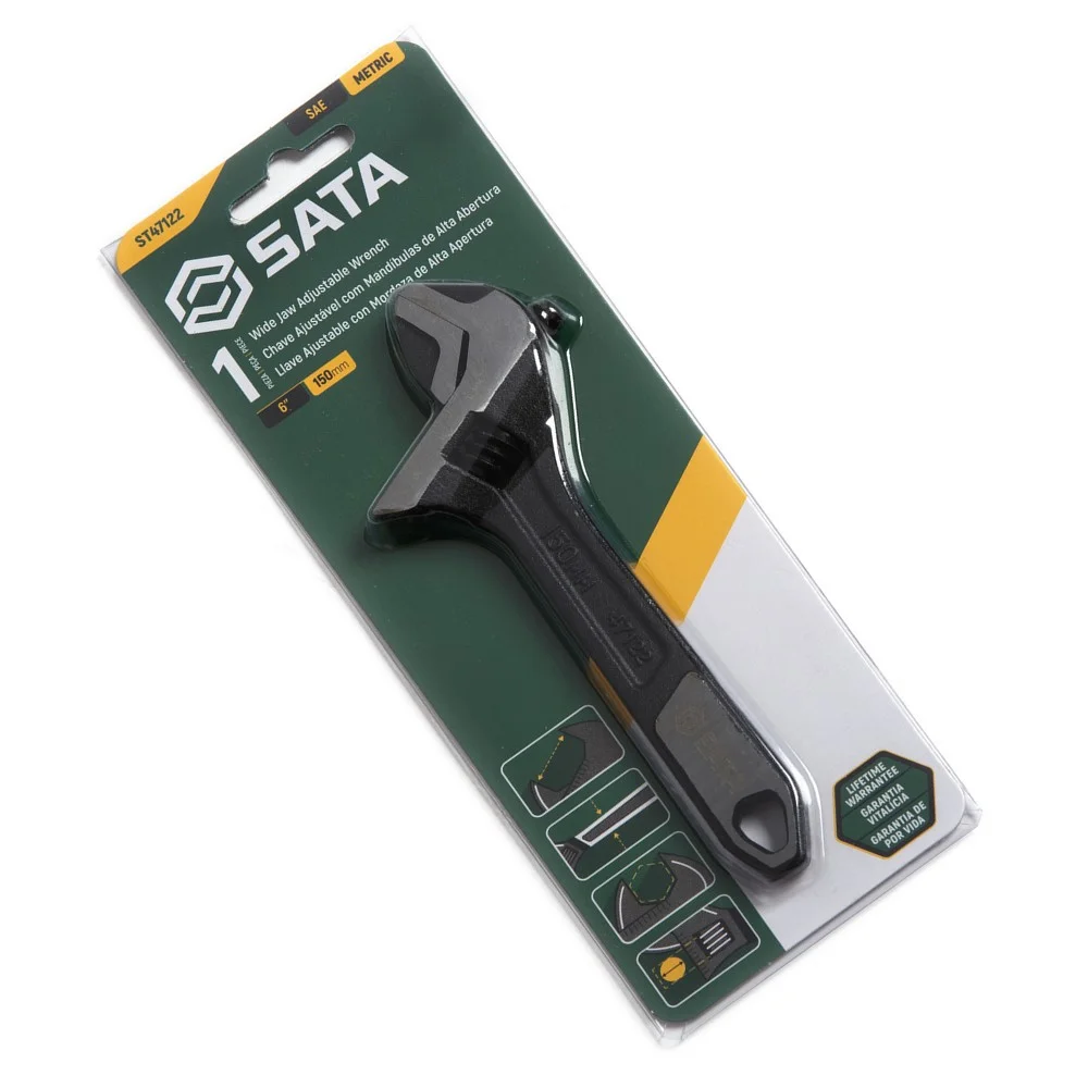 Chave Inglesa Oxidada Abertura 20MM CRV 6" Sata ST47122