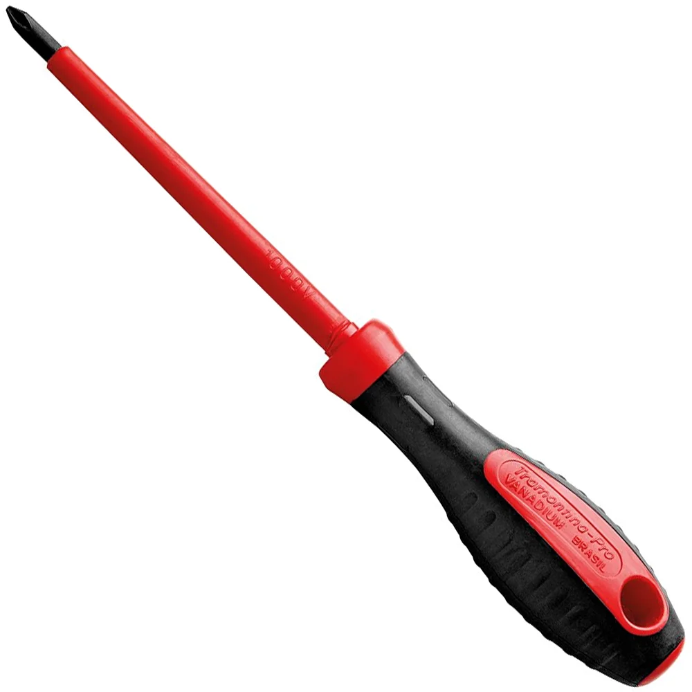 Chave Phillips Haste Isolada 1000V N0 IEC60900 NR10 Cabo com Duplo Isolamento CRV 1/8X6" Tramontina Pro 44316/013