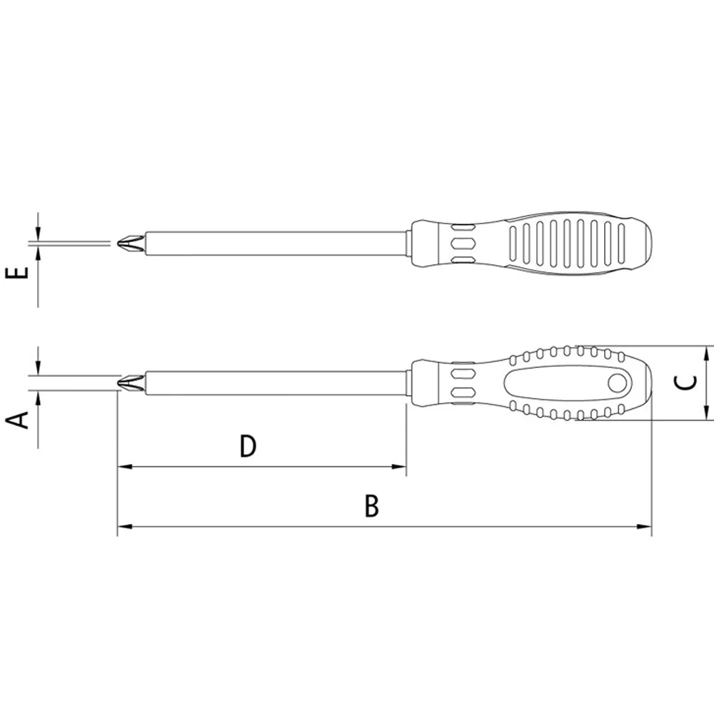 Chave Phillips Haste Isolada 1000V N0 IEC60900 NR10 Cabo com Duplo Isolamento CRV 1/8X6" Tramontina Pro 44316/013