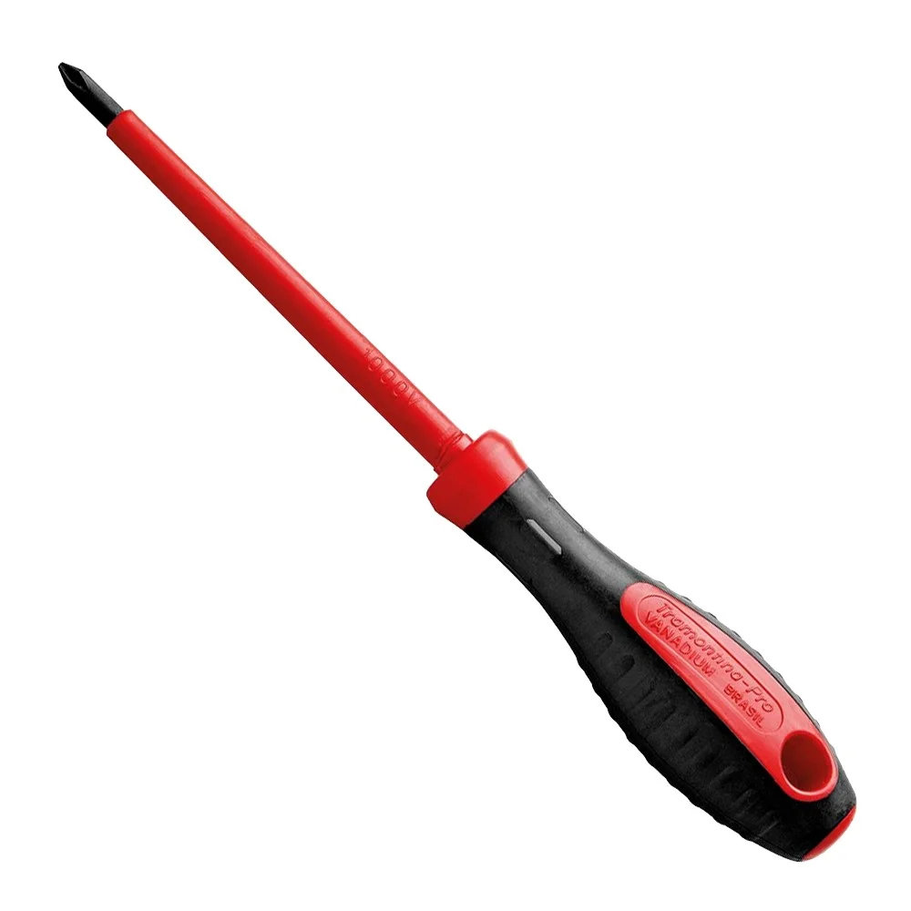 Chave Phillips Haste Isolada 1000V N0 IEC60900 NR10 Cabo com Duplo Isolamento CRV 1/8X3" Tramontina Pro 44316/010