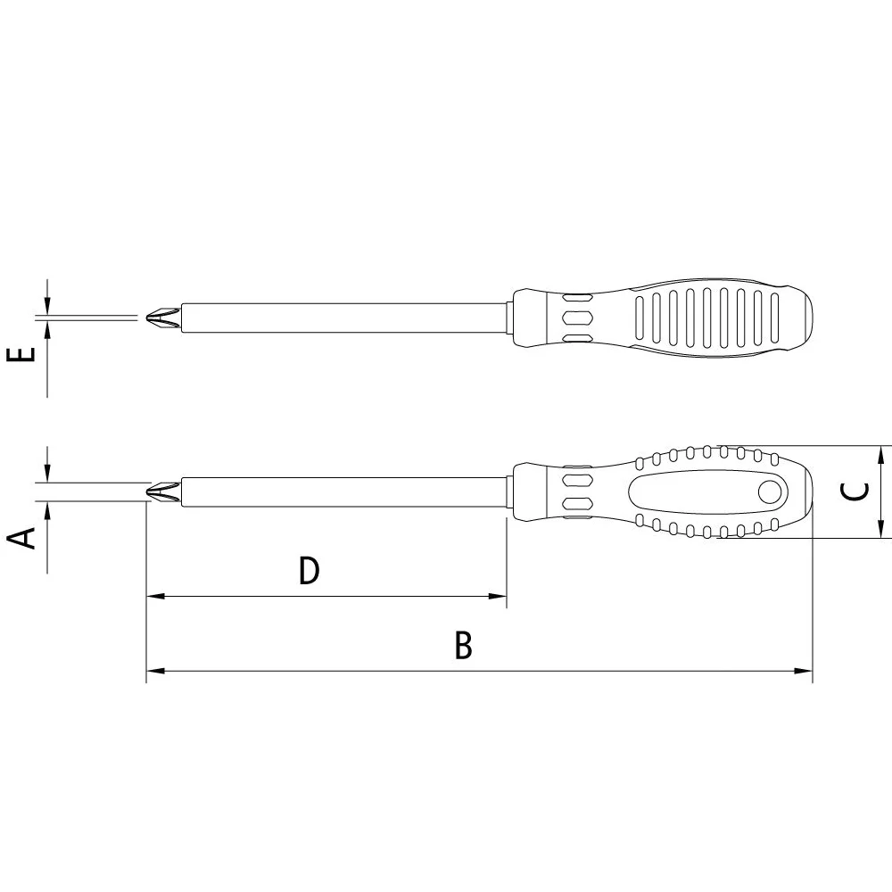 Chave Phillips Haste Isolada 1000V N0 IEC60900 NR10 Cabo com Duplo Isolamento CRV 1/8X3" Tramontina Pro 44316/010