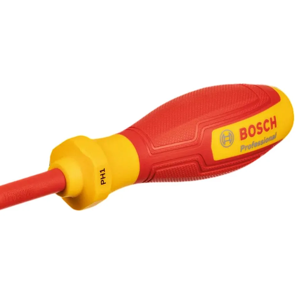 Chave Phillips Haste Isolada 1000V VDE EN/IEC60900 CRV N1X100MM Bosch 1600A02NB8