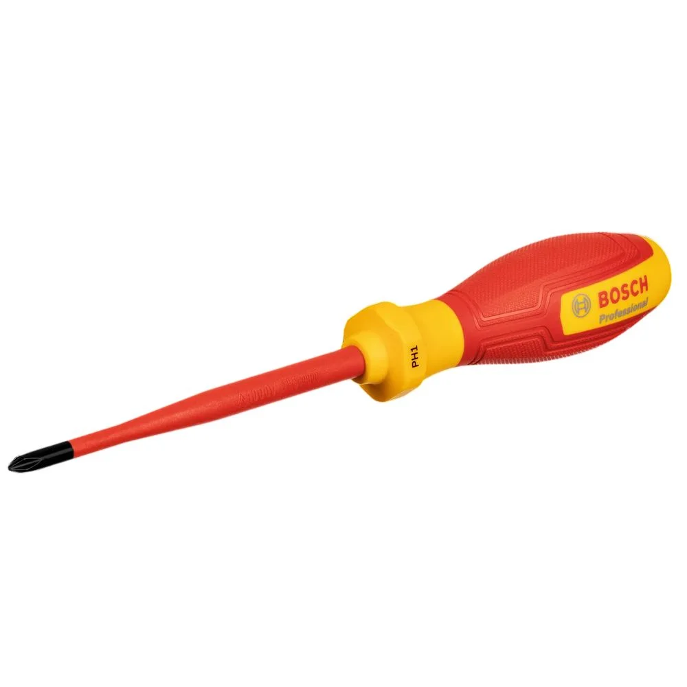 Chave Phillips Haste Isolada 1000V VDE EN/IEC60900 CRV N2X125MM Bosch 1600A02NB9