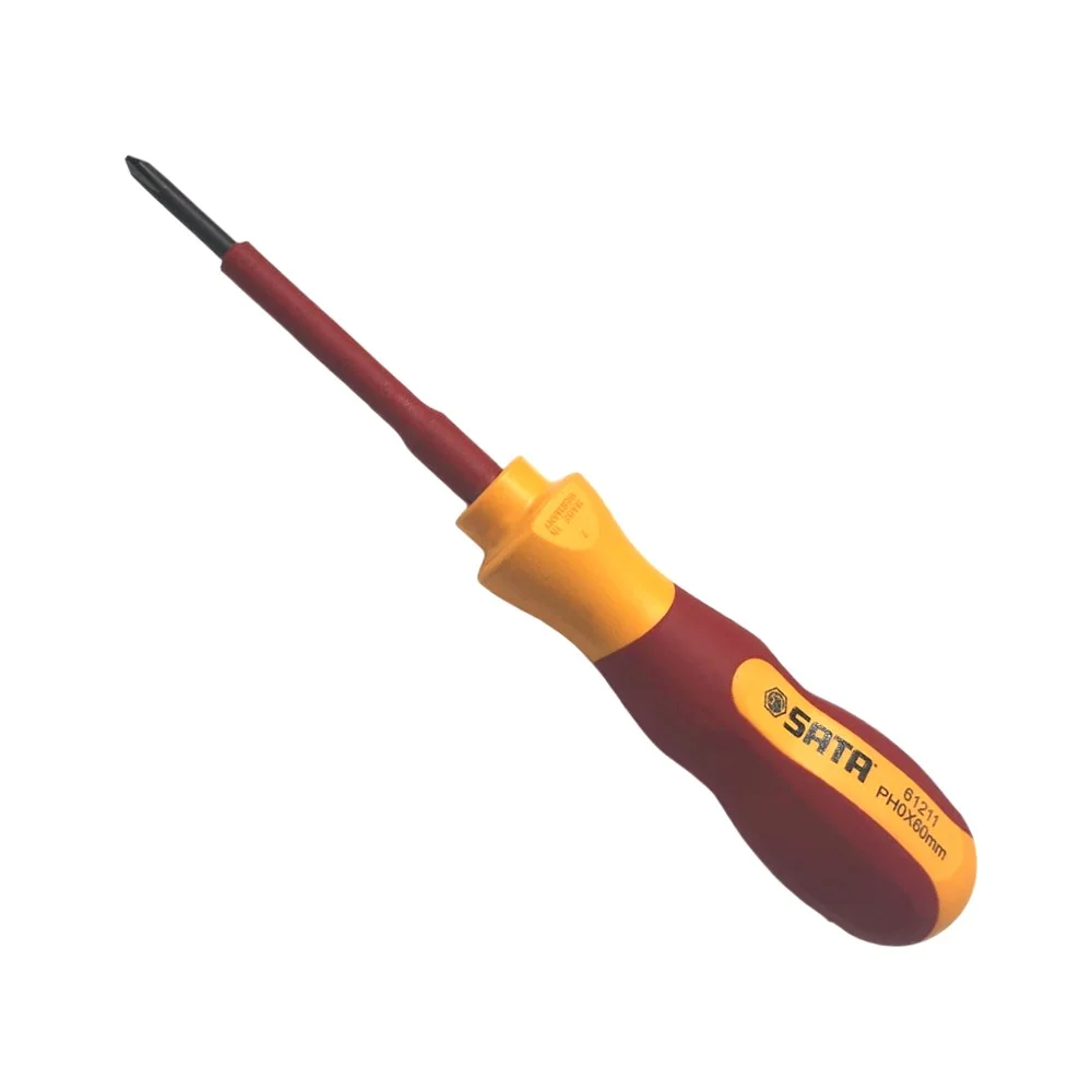 Chave Phillips Haste Isolada 1000v VDE IEC60900 CRV N0X60MM Sata ST61211SC