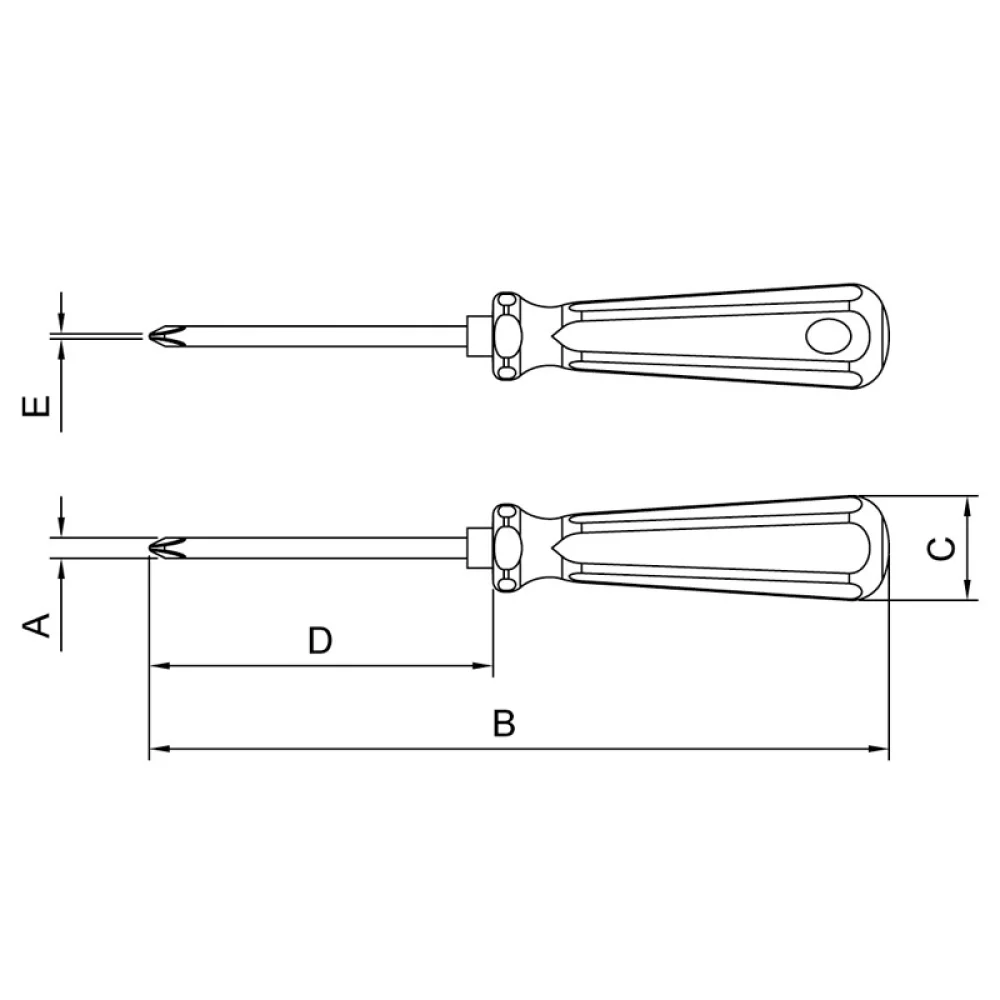 Chave Phillips N0 Easygrip CRV 1/8X3" Tramontina Pro 44112/010