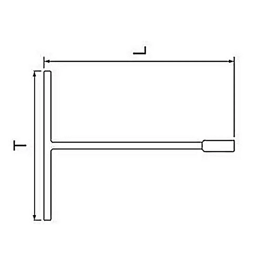 Chave T Fixa Sextavada CRV 9X314MM Sata ST47702SC