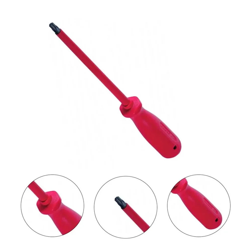 Chave Torx com Cabo Haste Isolada 1000V NBR9699 NR10 CRV T7 Gedore 163BTXNR