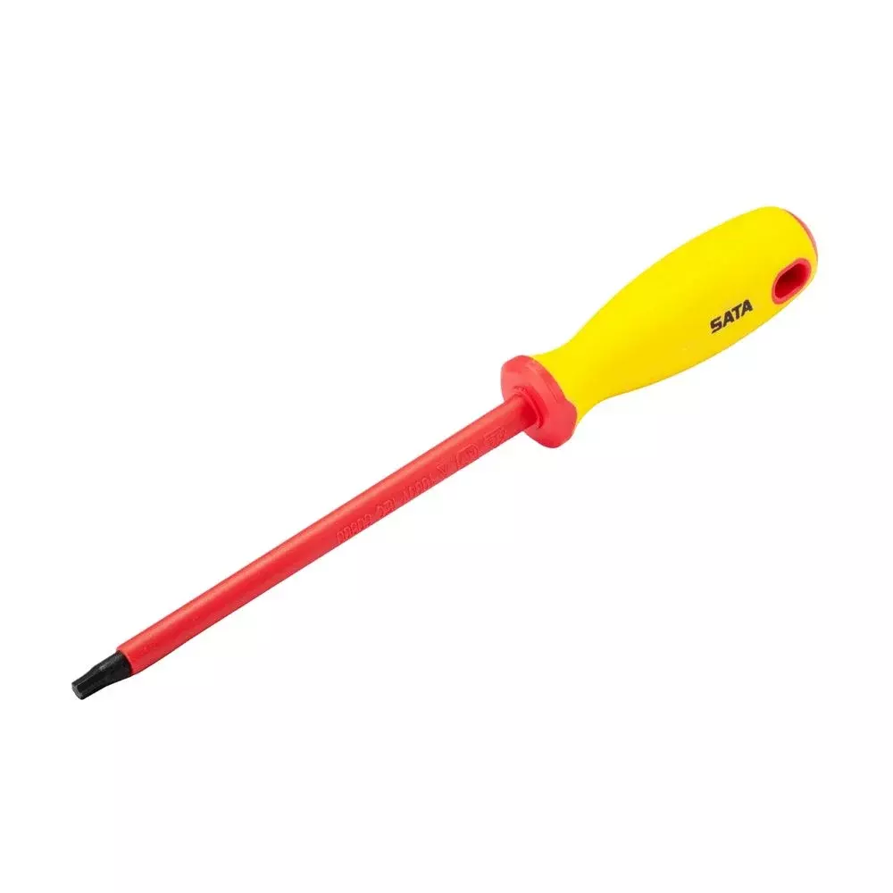 Chave Torx com Cabo Haste Isolada 1000V VDE IEC60900 CRV T25 Sata ST61805