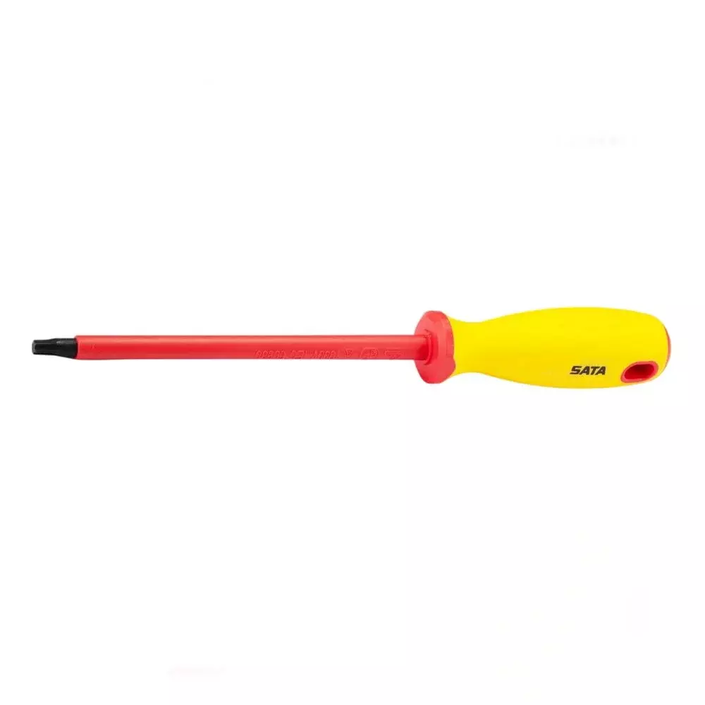 Chave Torx com Cabo Haste Isolada 1000V VDE IEC60900 CRV T45 Sata ST61809