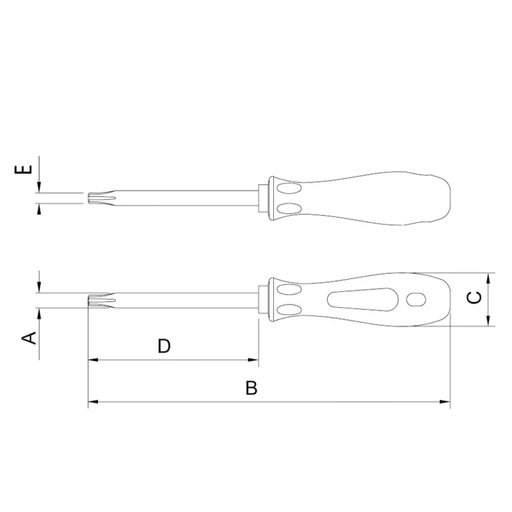 Chave Torx com Cabo Twister CRV T25-4,43MM Tramontina Pro 44351/025