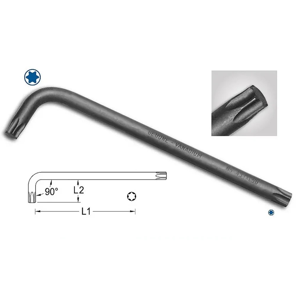 Chave Torx L Longa CRV T20-3,86MM Gedore 43TXL