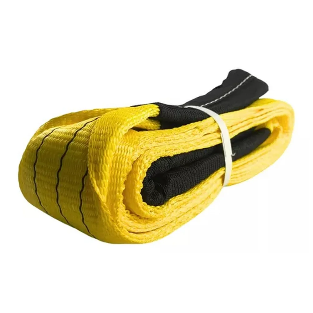 Cinta de Poliester Sling Amarela Fator Seguranca 7:1 3TX3M Fita Cabo 90DB