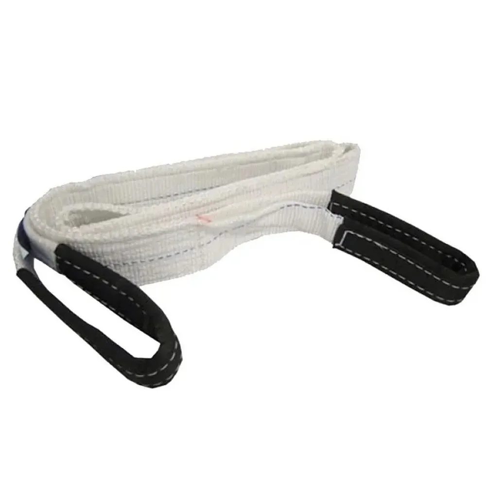 Cinta de Poliester Sling Branca Fator Seguranca 5:1 3TX4M Fita Cabo 75DB