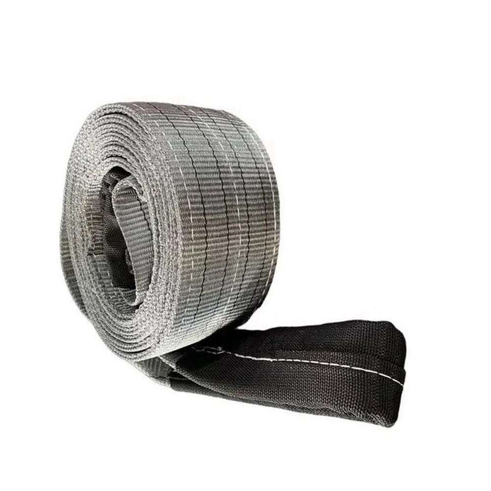 Cinta de Poliester Sling Cinza Fator Seguranca 7:1 4TX1M Fita Cabo 120DB