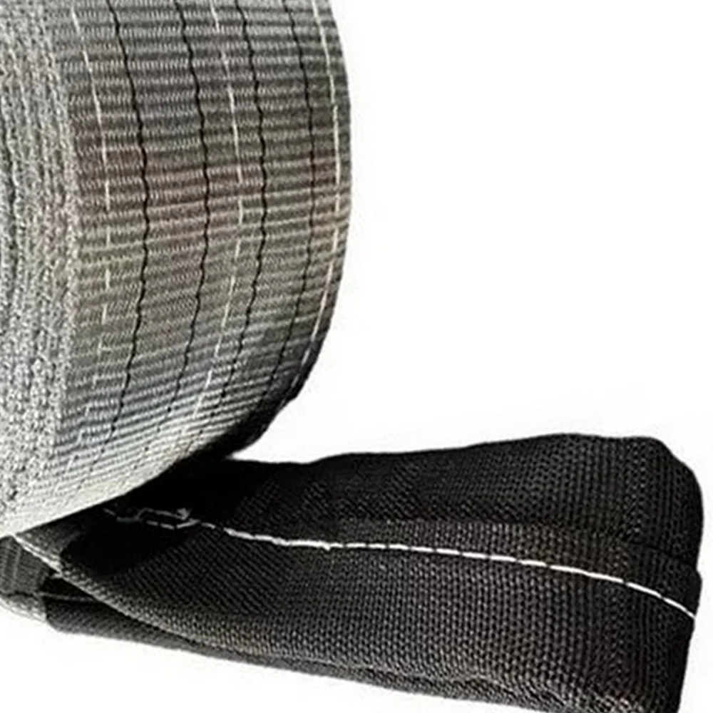 Cinta de Poliester Sling Cinza Fator Seguranca 7:1 4TX1M Fita Cabo 120DB