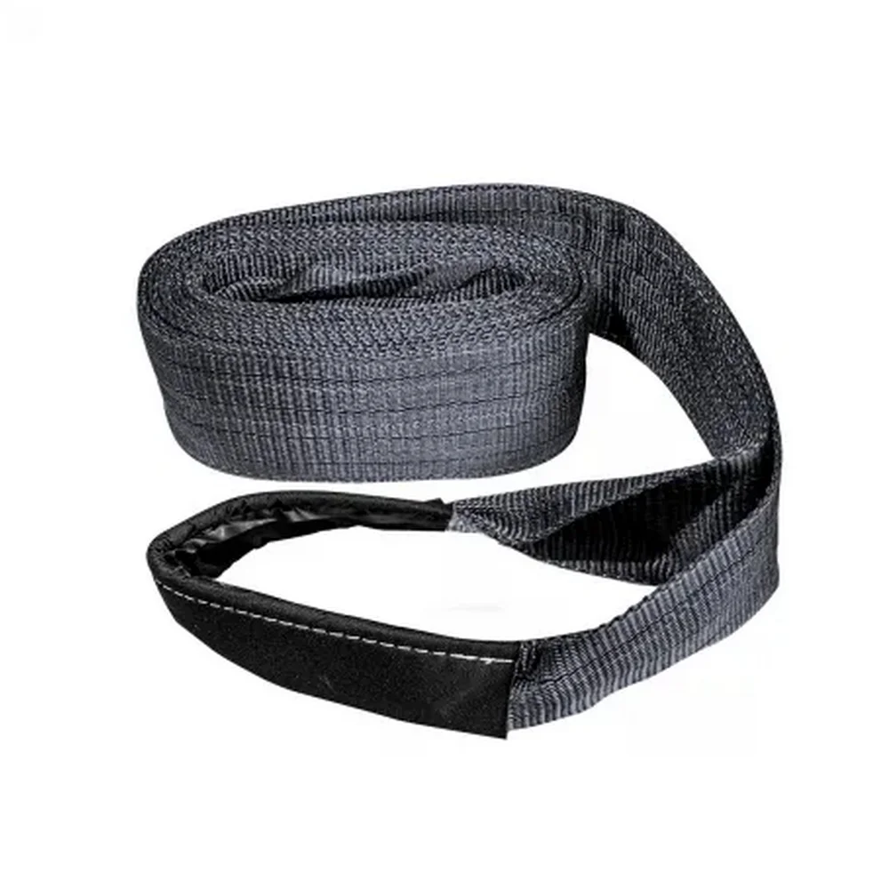 Cinta de Poliester Sling Cinza Fator Seguranca 7:1 4TX4M Fita Cabo 120DB