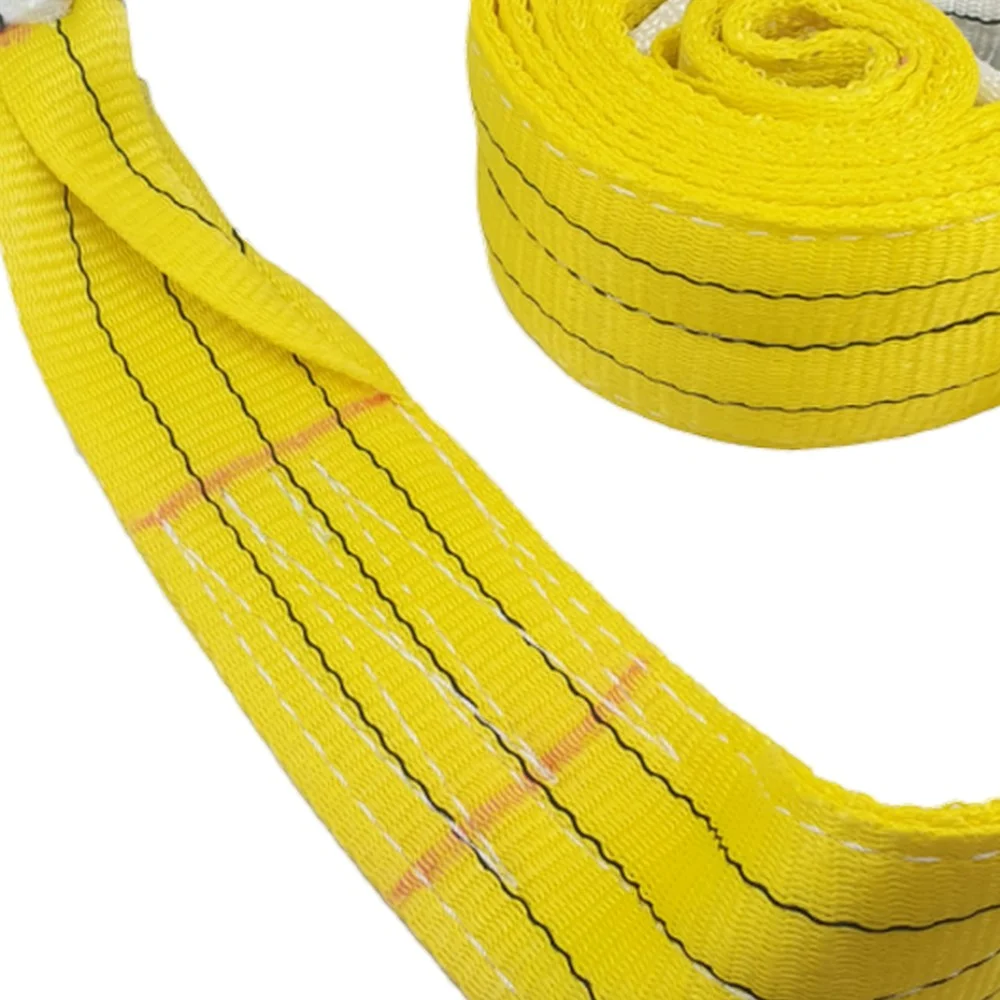 Cinta de Poliester Sling Dupla Amarela 3TX6M Fita Cabo 90DB