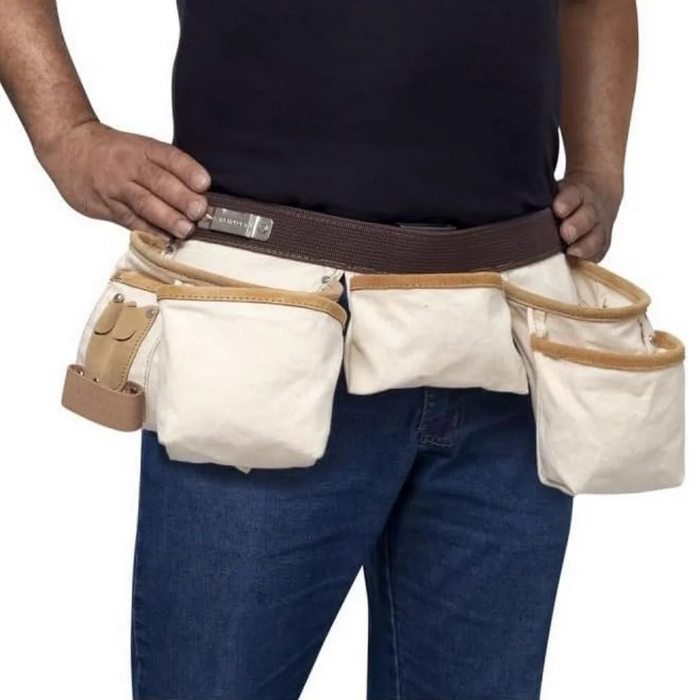 Cinturao Porta Ferramentas com 10 Bolsos Em Lona Irwin IW14086