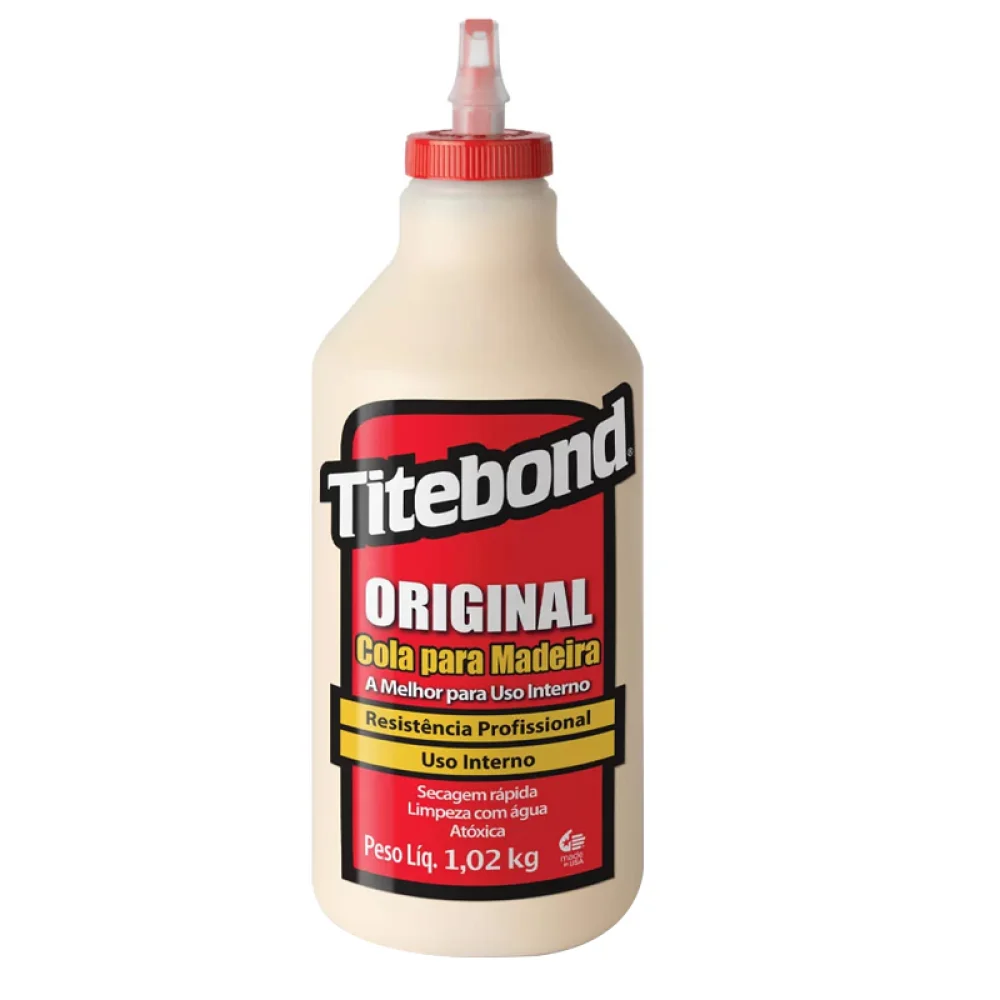 Cola para Madeira Wood Glue USO Interno 1,02KG Titebond ORIGINAL