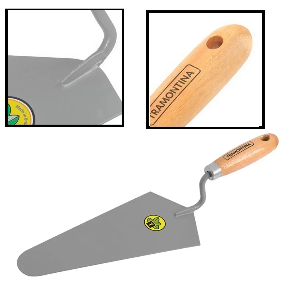 Colher de Pedreiro com Canto Reto 8" Tramontina 77350/085