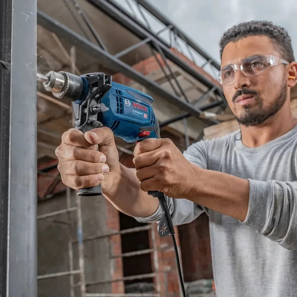 Combo Furadeira de Impacto+esmerilhadeira 1/2" 4.1/2" 220V Bosch GSB13RE+GWS850