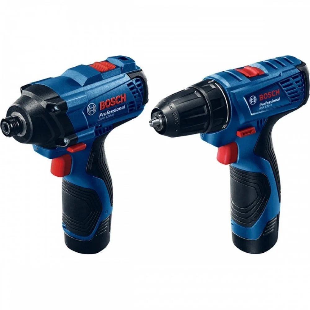 Combo Parafusadeira Furadeira+chave Impacto 18V GSB185li+gdr18V-200 Maleta e 2 Baterias 2AH 1/2" 1/4" Bivolt Bosch 0615A0025X