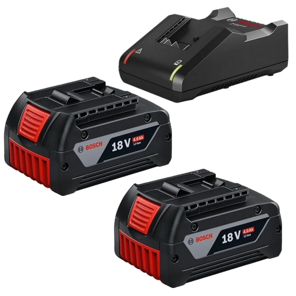 Combo Pague Menos Bosch 18V - Multicortadora Oscilante+Esmerilhadeira Angular 5"+2 Baterias 18V 4ah e Carregador Bivolt BOSCH