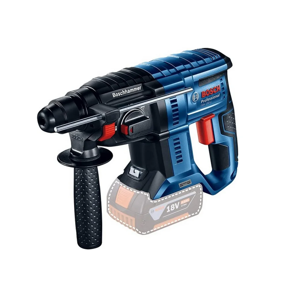 Combo Pague Menos Bosch 18V - Multicortadora Oscilante+Martelete Perfurador Rompedor SDS-PLUS+2 Baterias 18V 4ah e Carregador Bivolt BOSCH
