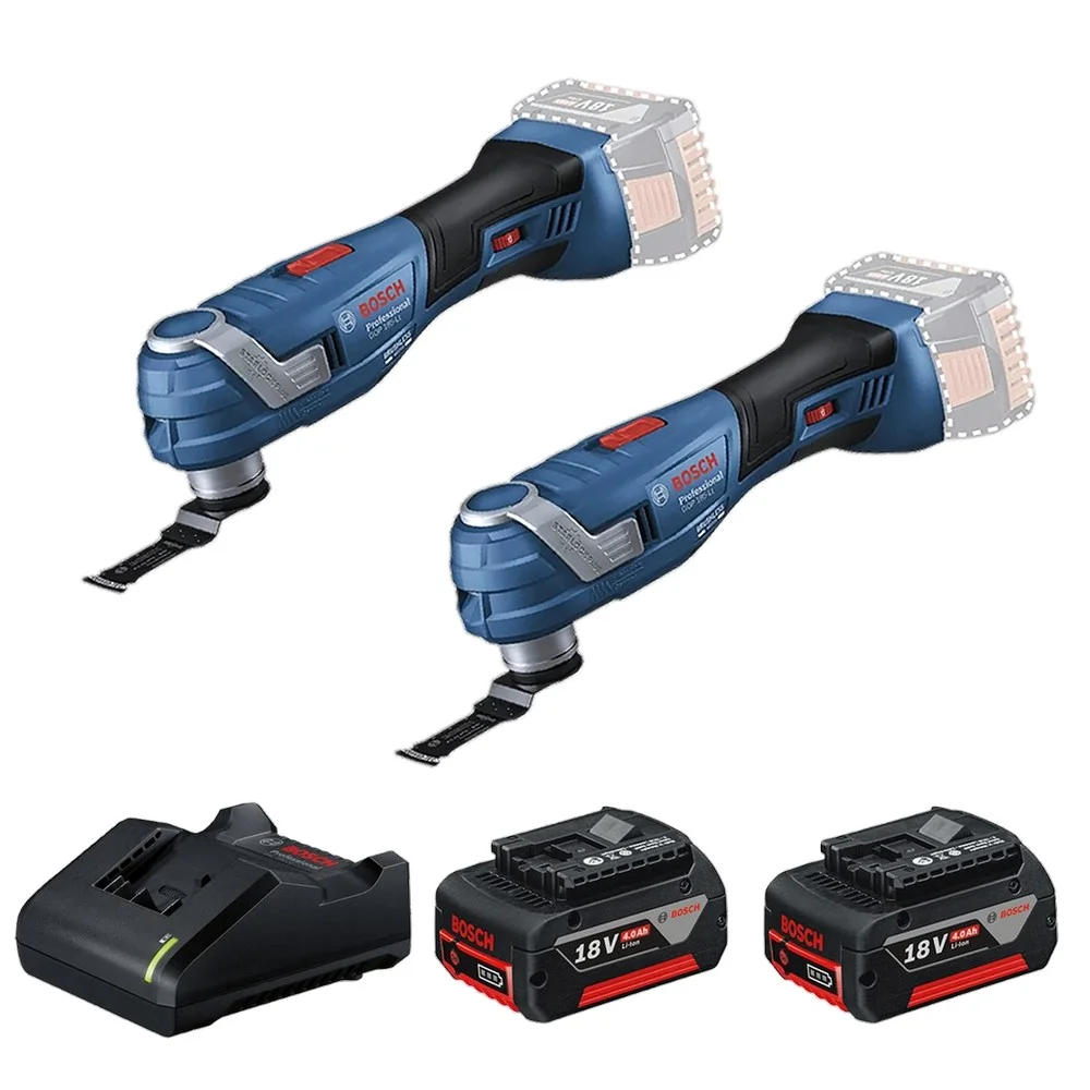 Combo Pague Menos Bosch 18V - Multicortadora Oscilante+Multicortadora Oscilante+2 Baterias 18V 4ah e Carregador Bivolt BOSCH