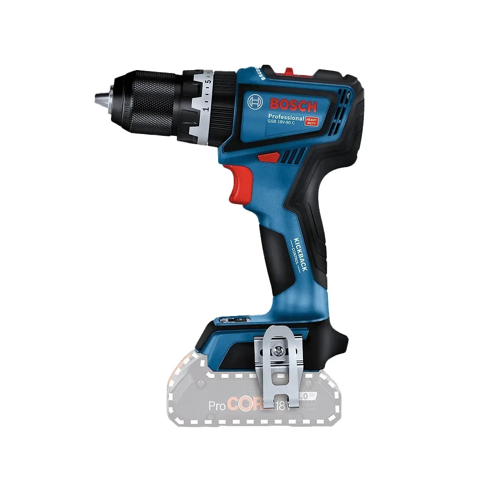 Combo Pague Menos Bosch 18V - Parafusadeira Furadeira Impacto 1/2"+Parafusadeira Furadeira Impacto 1/2"+2 Baterias 18V 4ah e Carregador Bivolt BOSCH