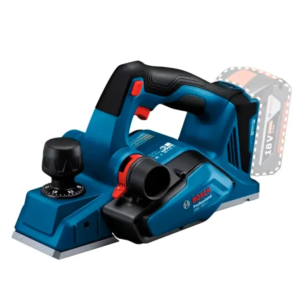 Combo Pague Menos Bosch 18V - Refletor de Led 2200 Lumens + Plaina 82mm + 2 Baterias 18V 4ah e Carregador Bivolt BOSCH