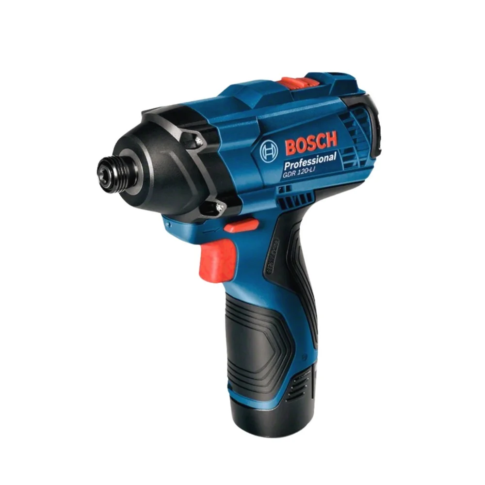 Combo Parafusadeira Furadeira+chave Impacto 12v Carregador Maleta Aluminio 2 Baterias 1/4" 3/8" Bivolt Bosch GSR120+GDR120LI