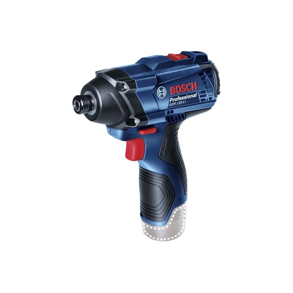 Combo Parafusadeira Furadeira+chave Impacto 12V Carregador Maleta e 2 Baterias 2AH 1/4" 3/8" Bivolt Bosch GSB120+GDR120LI