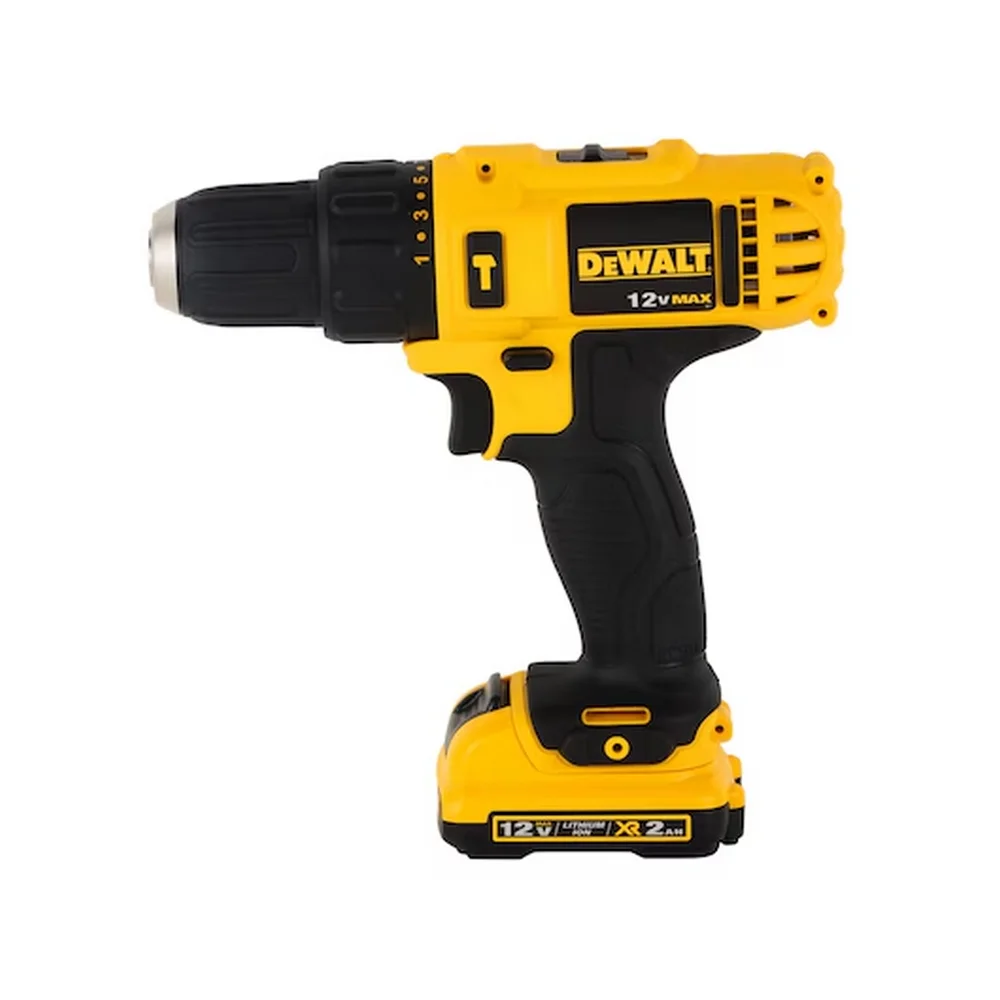 Combo Parafusadeira+furadeira Impacto 12V Com Maleta Carregador e 2 Baterias 1,3AH 1/4"-3/8" Bivolt Dewalt DCK202C2T-BR