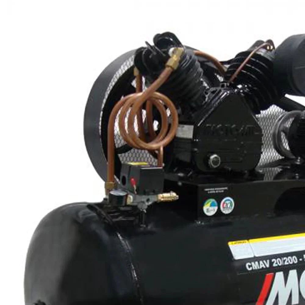 Compressor de Ar Alta Pressao 5HP 250 Litros 175 Libras 20PCM 220/380V TRIF Motomil CMAV-20/250