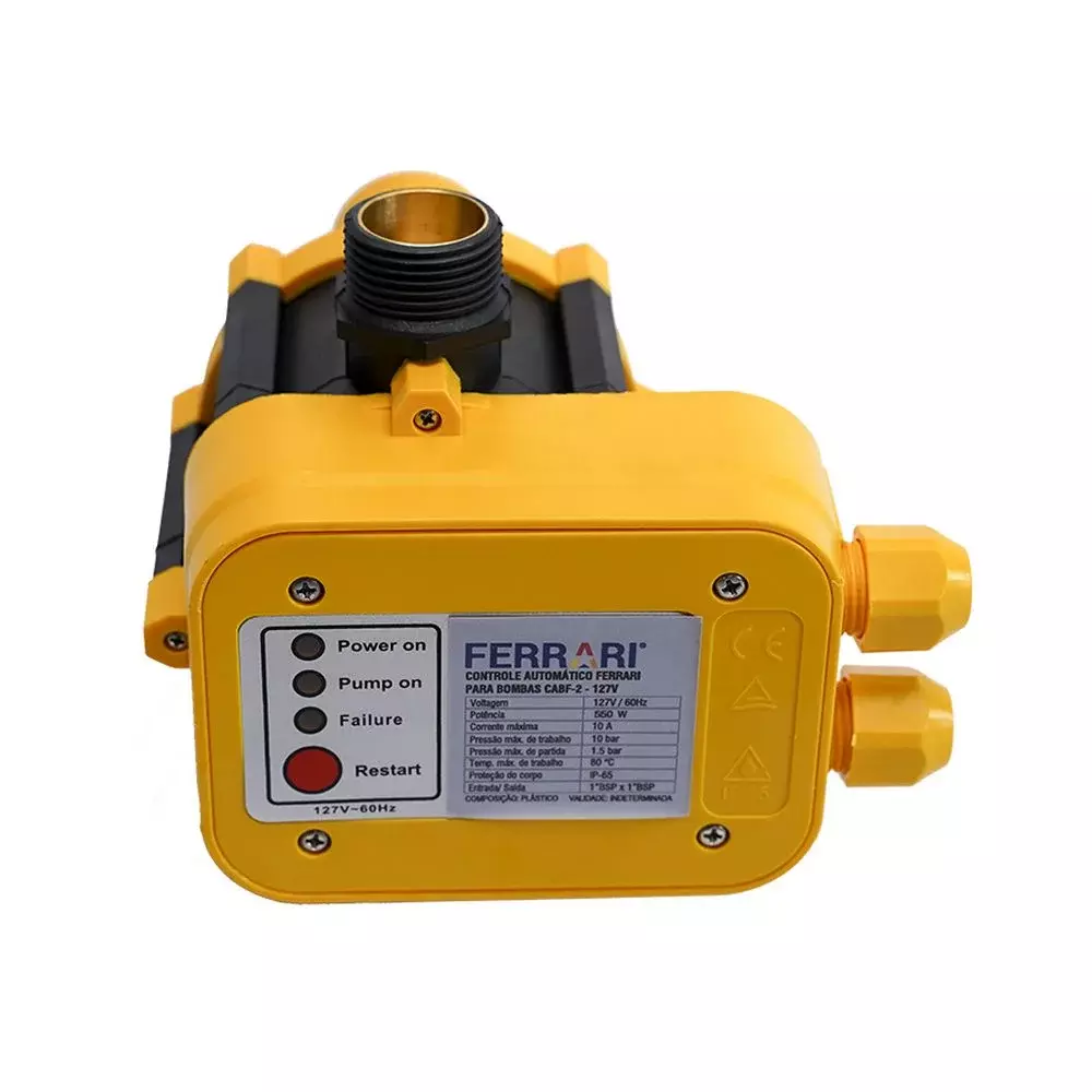 Controlador Automatico de Pressao Bomba Dagua Bivolt Ferrari CABF-1