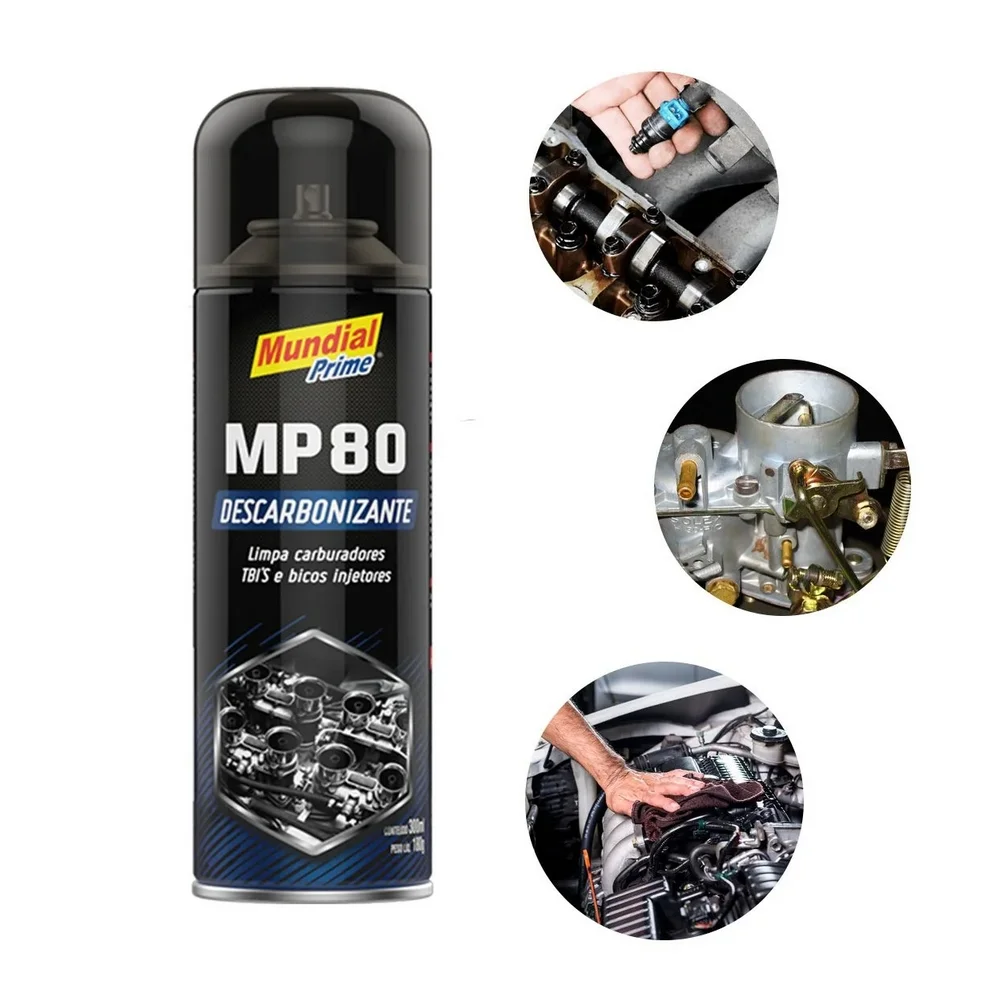 Descarbonizante Spray Limpa Carburador e Bico Injetor 300ML Mundial Prime MP80