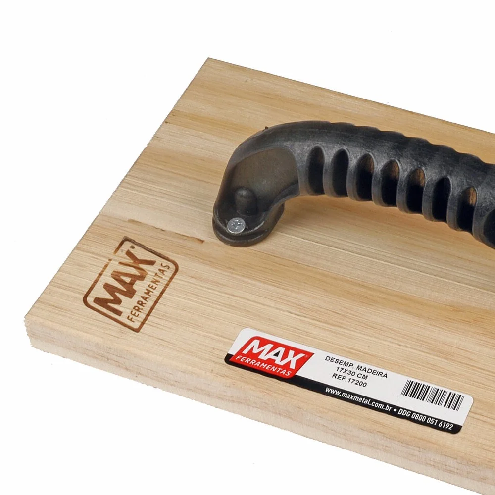 Desempenadeira de Madeira Lisa 300X170MM Max 17200