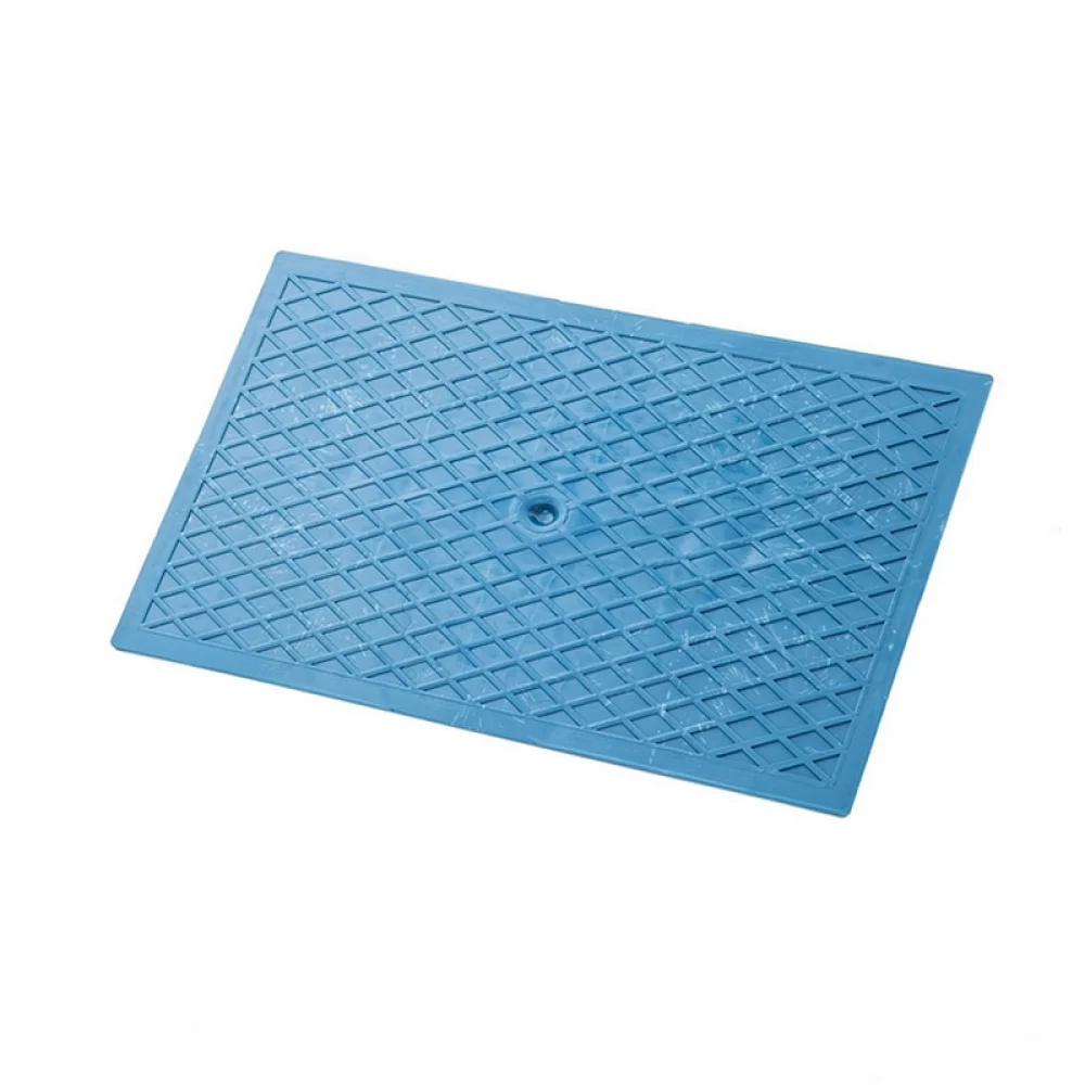 Desempenadeira Plastica Frisada Azul 300X180MM Thompson 1463