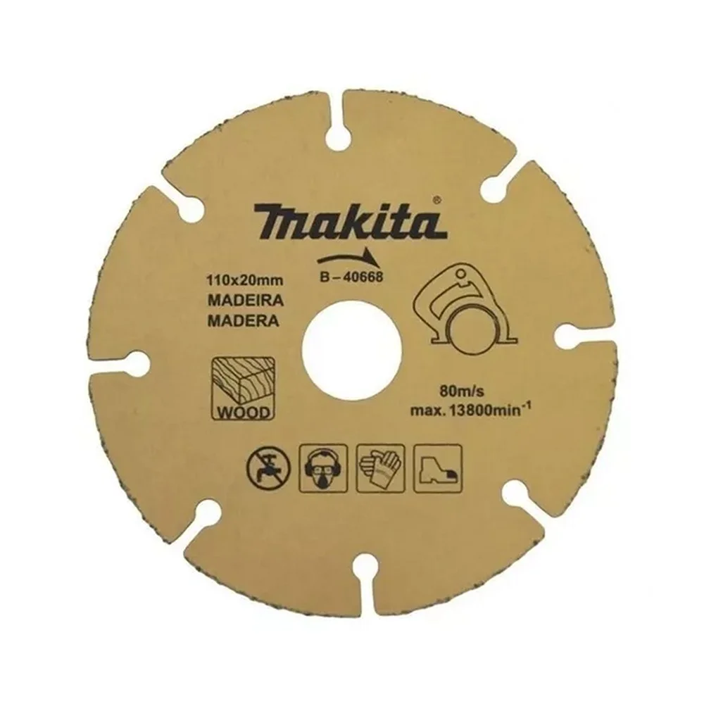 Disco de Corte de Tungstenio Para Madeira USO Serra Marmore 110X20MM Makita B-40668
