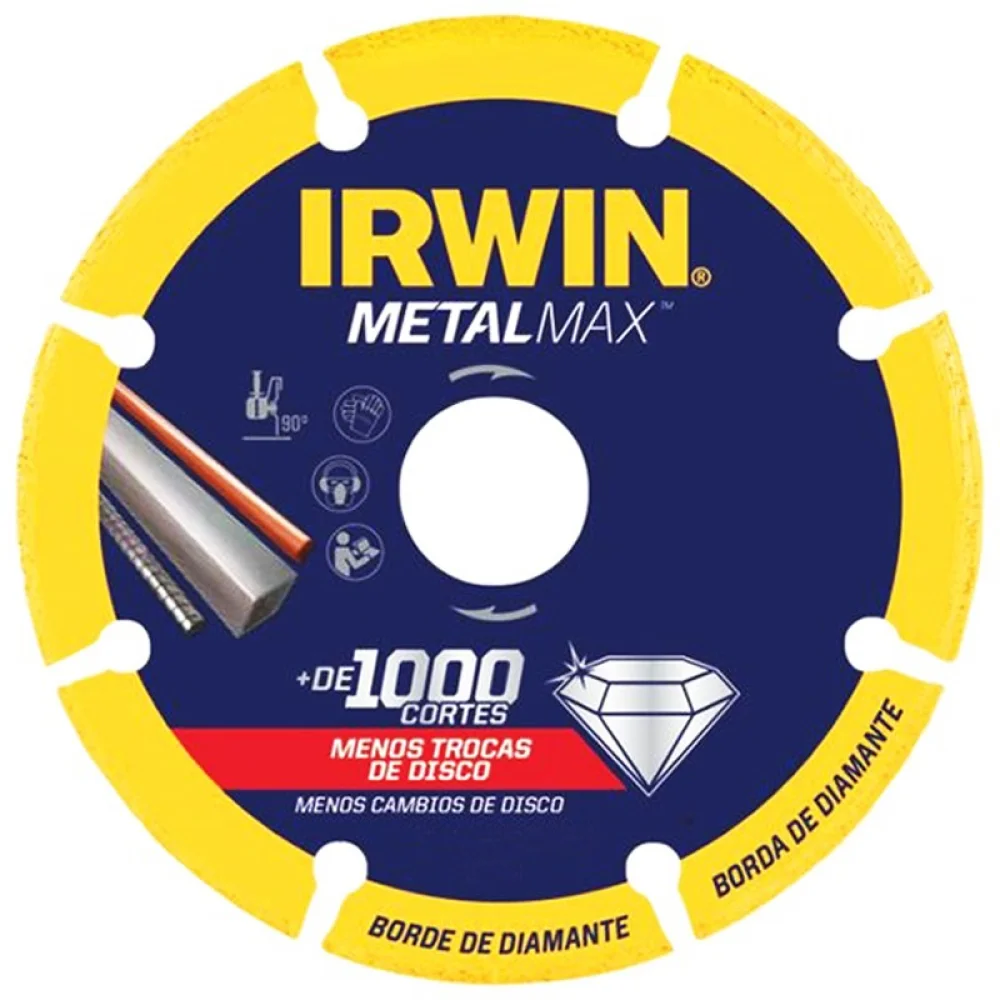 Disco de Corte Diamantado Metalmax Para Metais 4.1/2x7/8" Irwin 1998845