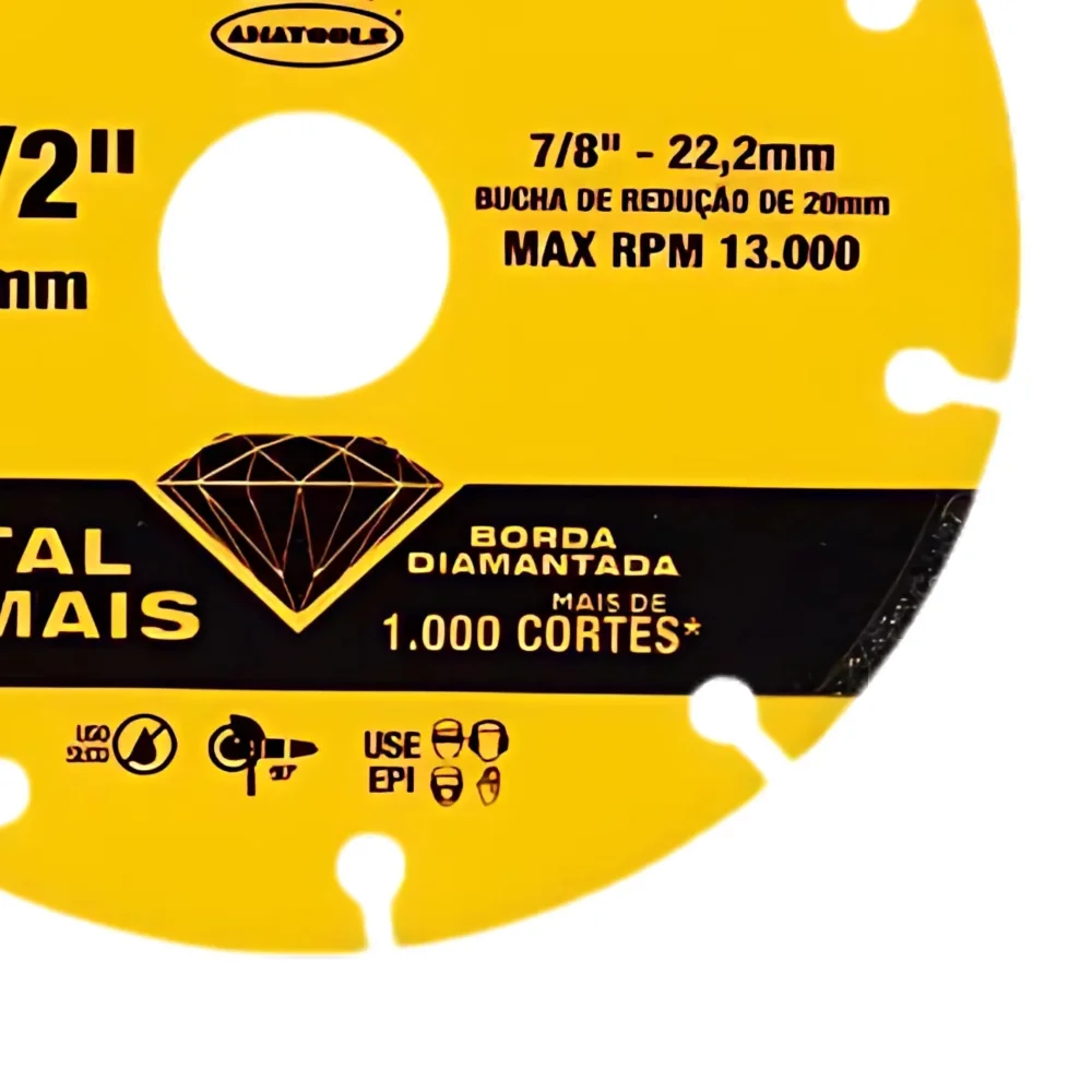 Disco de Corte Diamantado Para Metais 4.1/2X7/8" Graff METAL MAIS