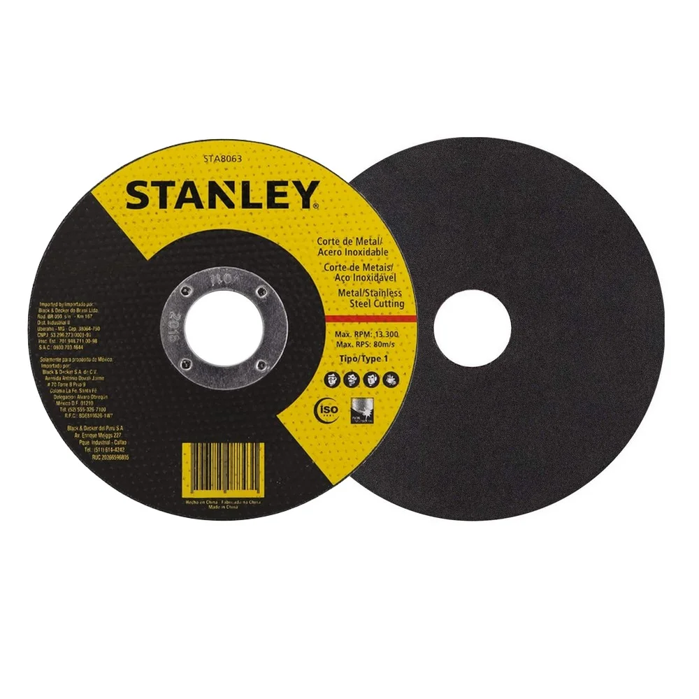 Disco de Corte para Inox 4.1/2X1X7/8" Stanley STA8061