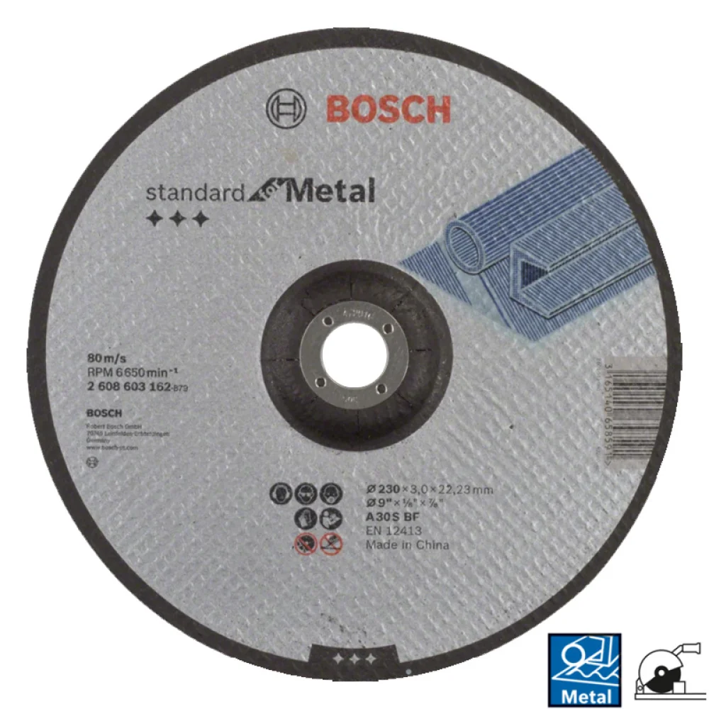 Disco de Corte Standard Para Inox e Aco Carbono 4.1/2x3/64x7/8" Bosch 2608619383