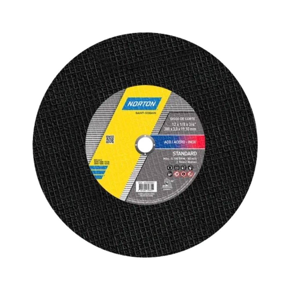 Disco de Corte para Metal 12X1/8X3/4" Norton STANDARD