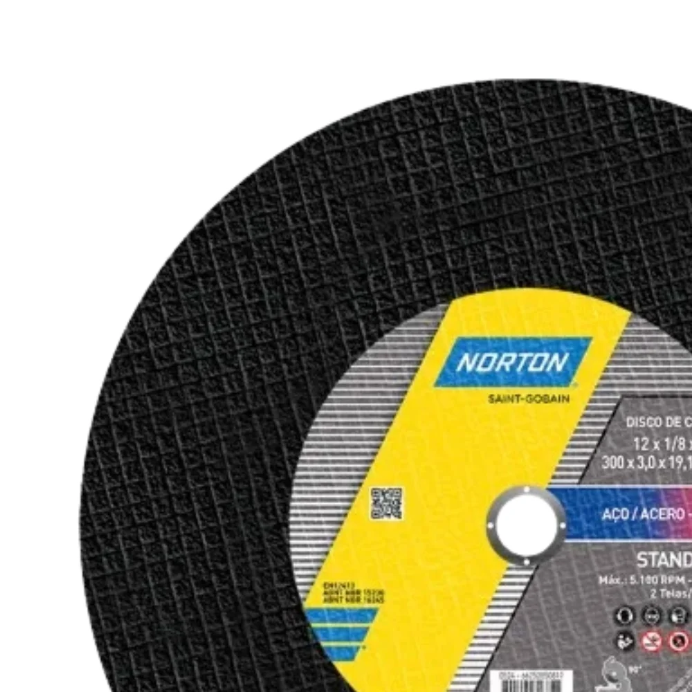 Disco de Corte para Metal 12X1/8X3/4" Norton STANDARD